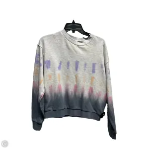 Minimalist Style Classic Design Sweatshirt Crewneck By Blanknyc In Grey & Purple, Size: S