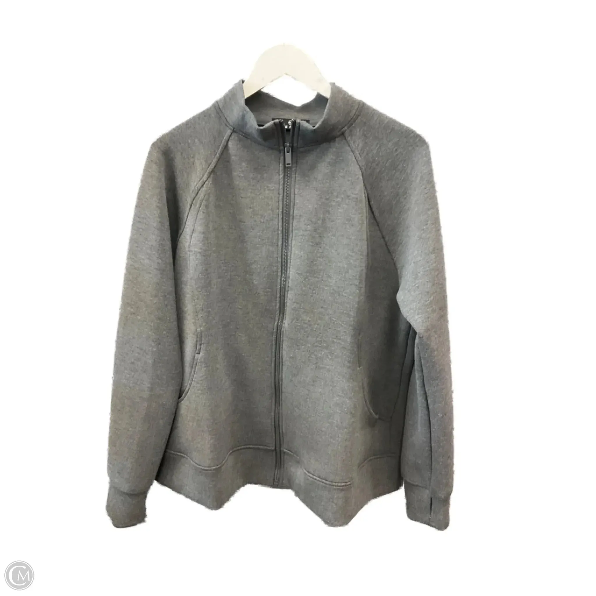 Global Glow Sweatshirt Collar By Clothes Mentor In Grey, Size: 2x