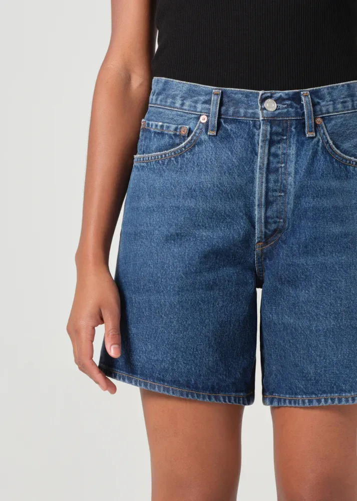 Adjustable drawstring Dame High Rise Denim Short