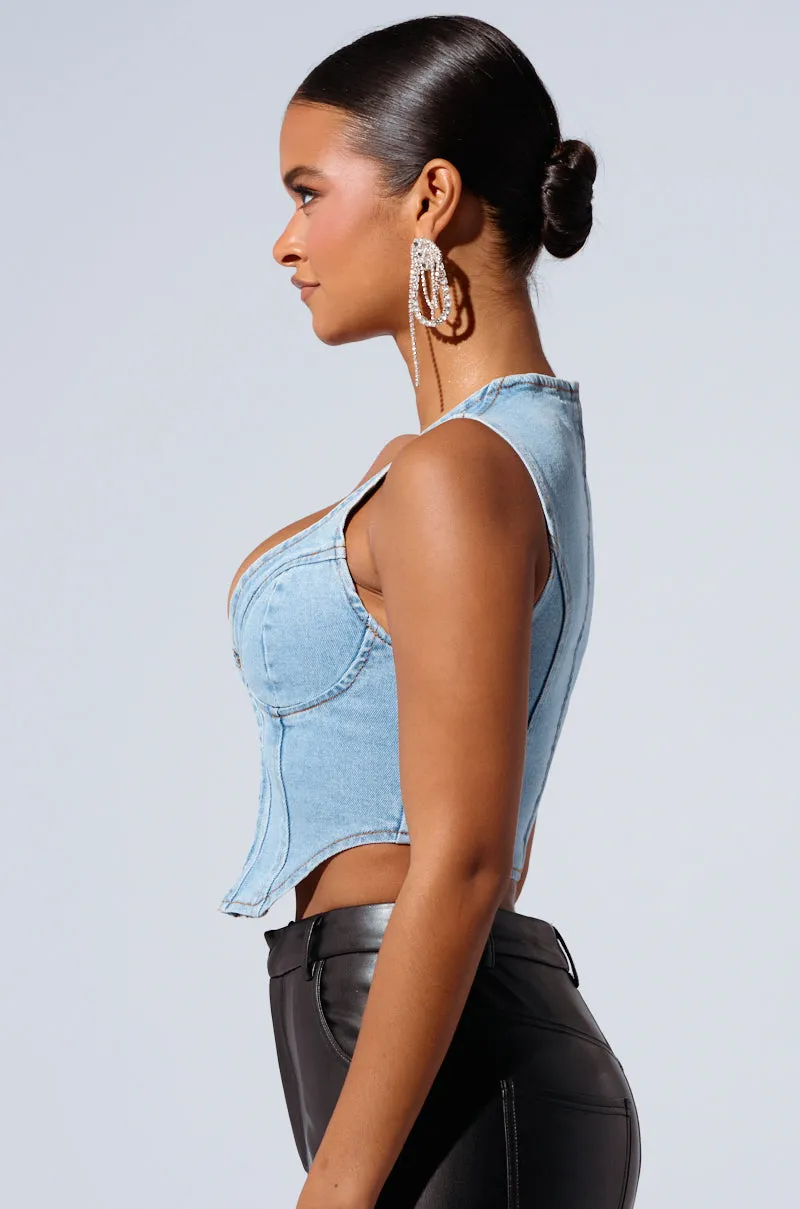 AYLA DENIM CORSET Cold resistant Non Restrictive Cut