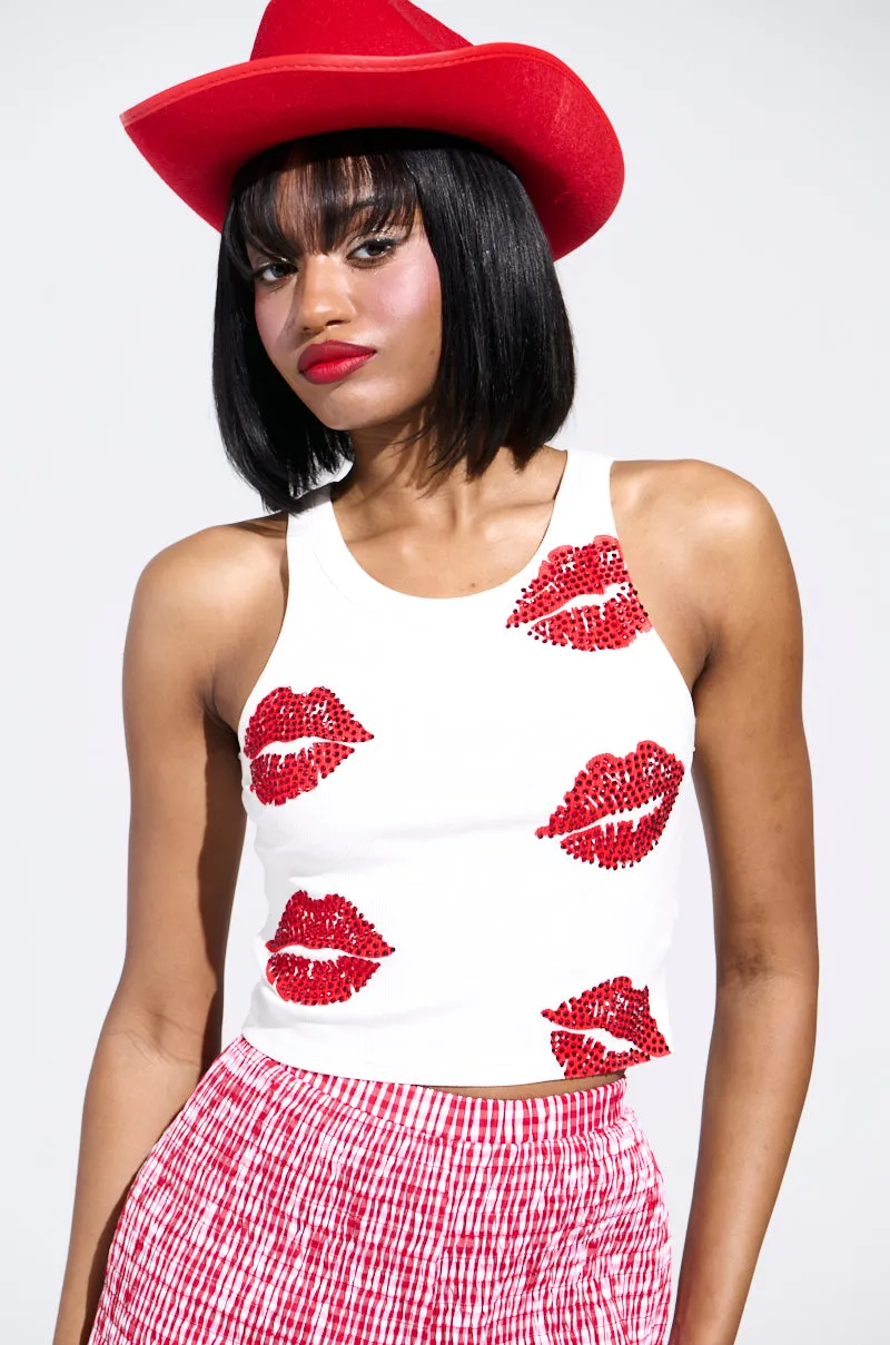 KISSY FACE TANK TOP Elastic Free