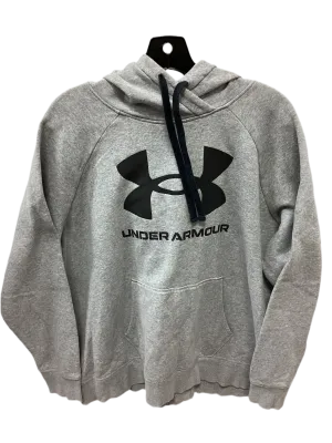 Sweatshirt Hoodie By Under Armour In Grey, Size:1X Icon Glow