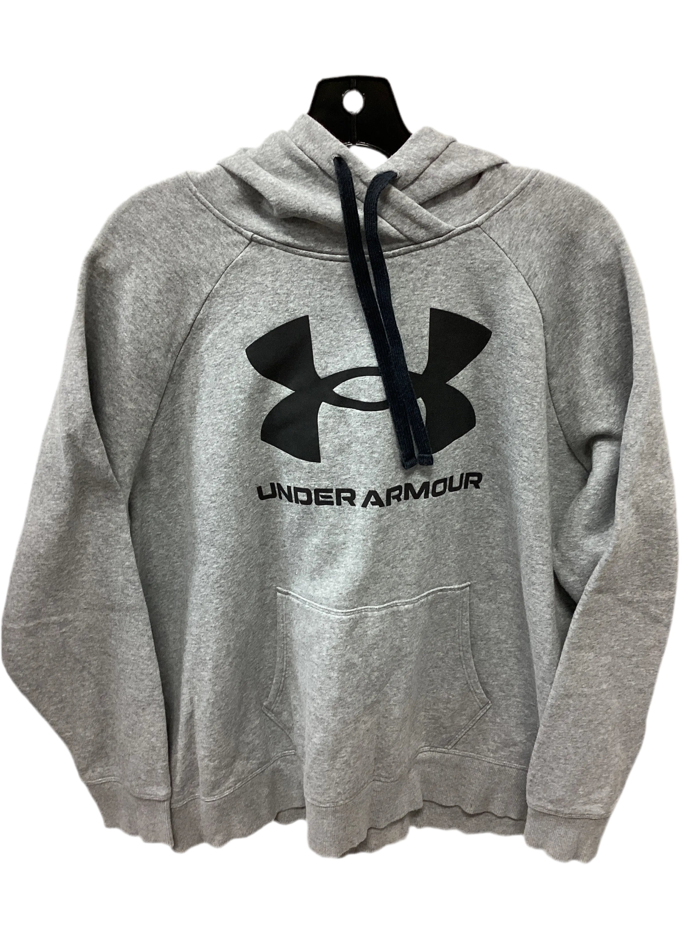 Sweatshirt Hoodie By Under Armour In Grey, Size:1X Icon Glow