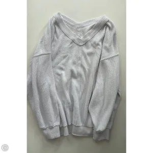All-Occasion Breathable fabric Sweatshirt Crewneck By Aerie In White, Size: 2x