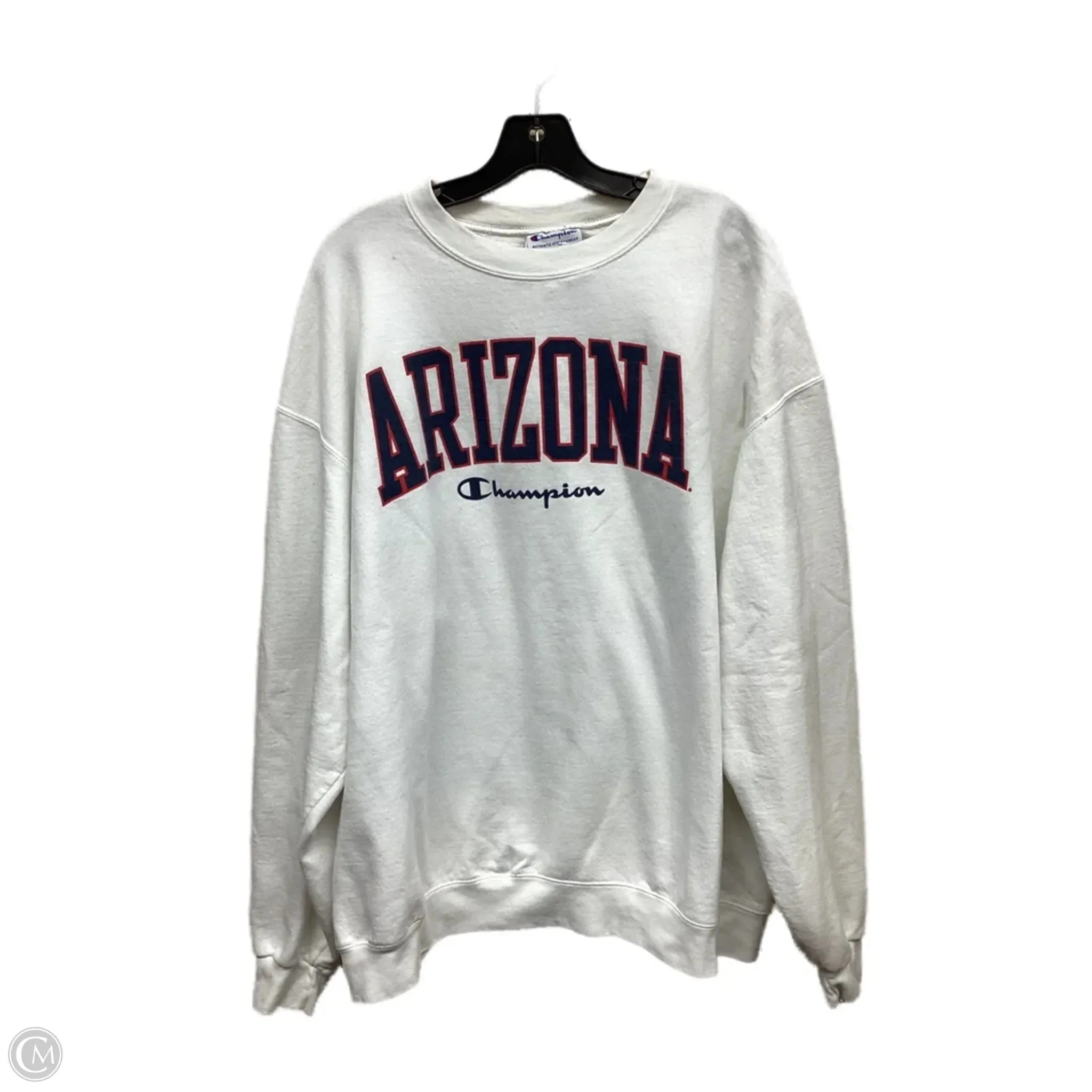 Sweatshirt Crewneck By Champion In White, Size: Xxl Harbor Style Layering Wear