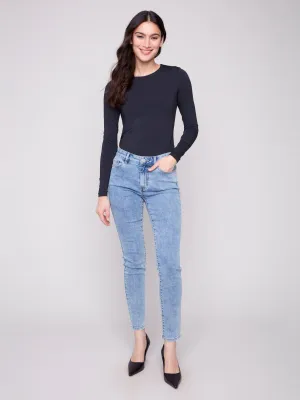 Smooth Lightweight Carine Skinny Jeans - Light Blue
