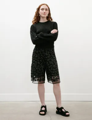 Chafe Free Edging Angelica Shorts Ume Floral Sequins Black