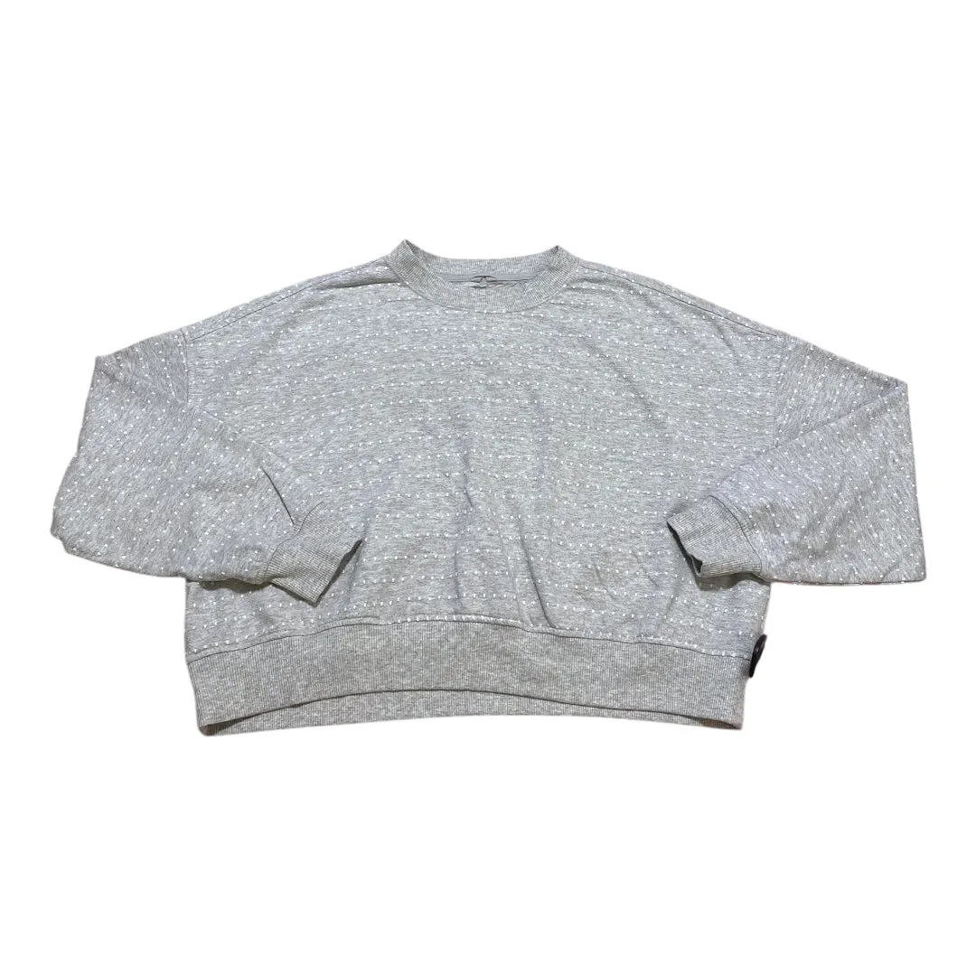 Sweatshirt Crewneck By American Eagle In Grey & White, Size:Xs Casual Pants