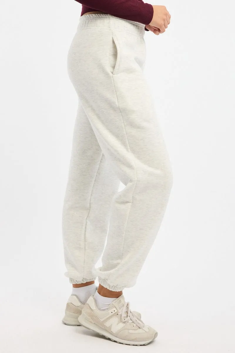 Work Essential Grey Track Pants Jogger