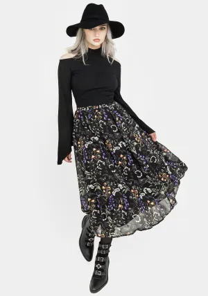 Fashion Combo Vesna Chiffon Midi Skirt