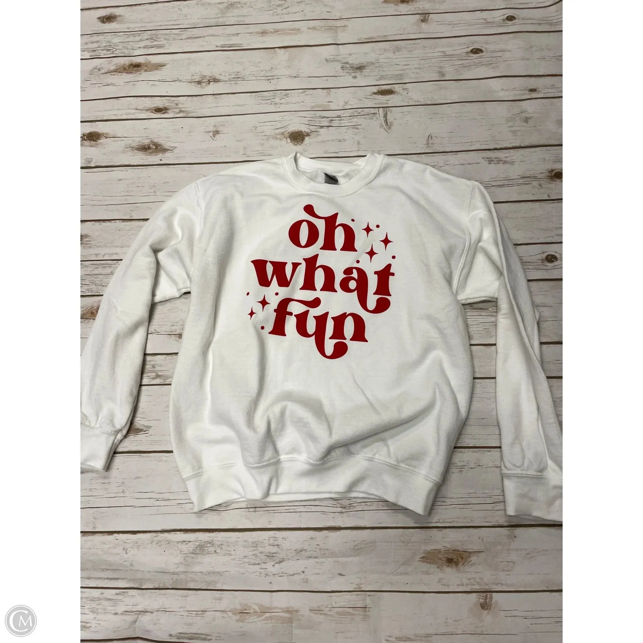 QuickDryingTech Sweatshirt Crewneck By Gildan In White, Size: M