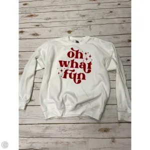 QuickDryingTech Sweatshirt Crewneck By Gildan In White, Size: M
