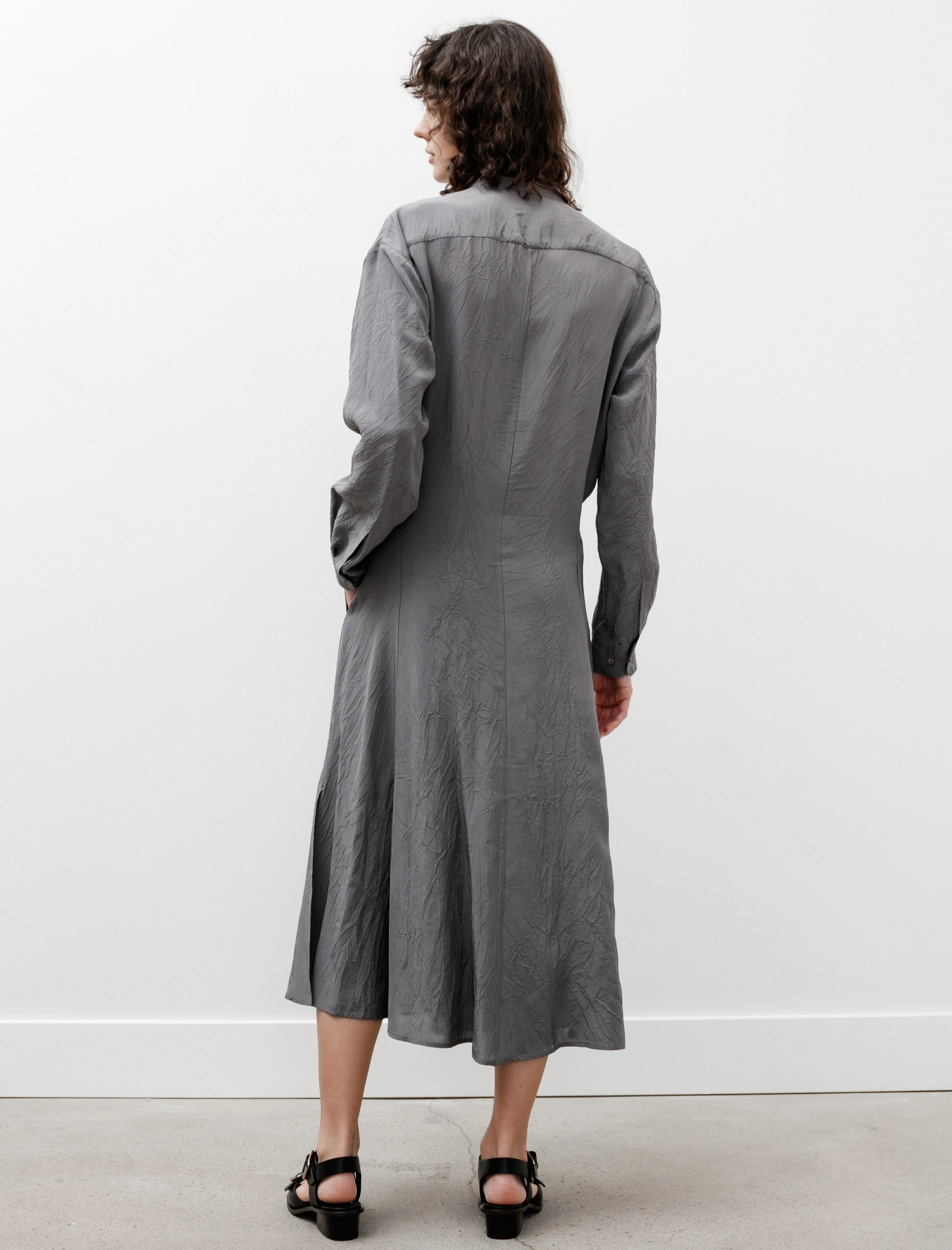 Gusset Collar Shirt Dress Aluminum MultiPanelDesign Modern Cut