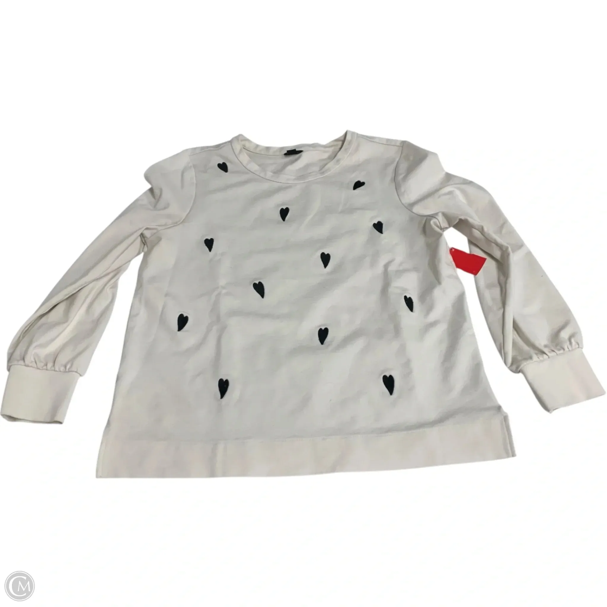 Stretch Fit Sweatshirt Crewneck By Ann Taylor In White, Size: L