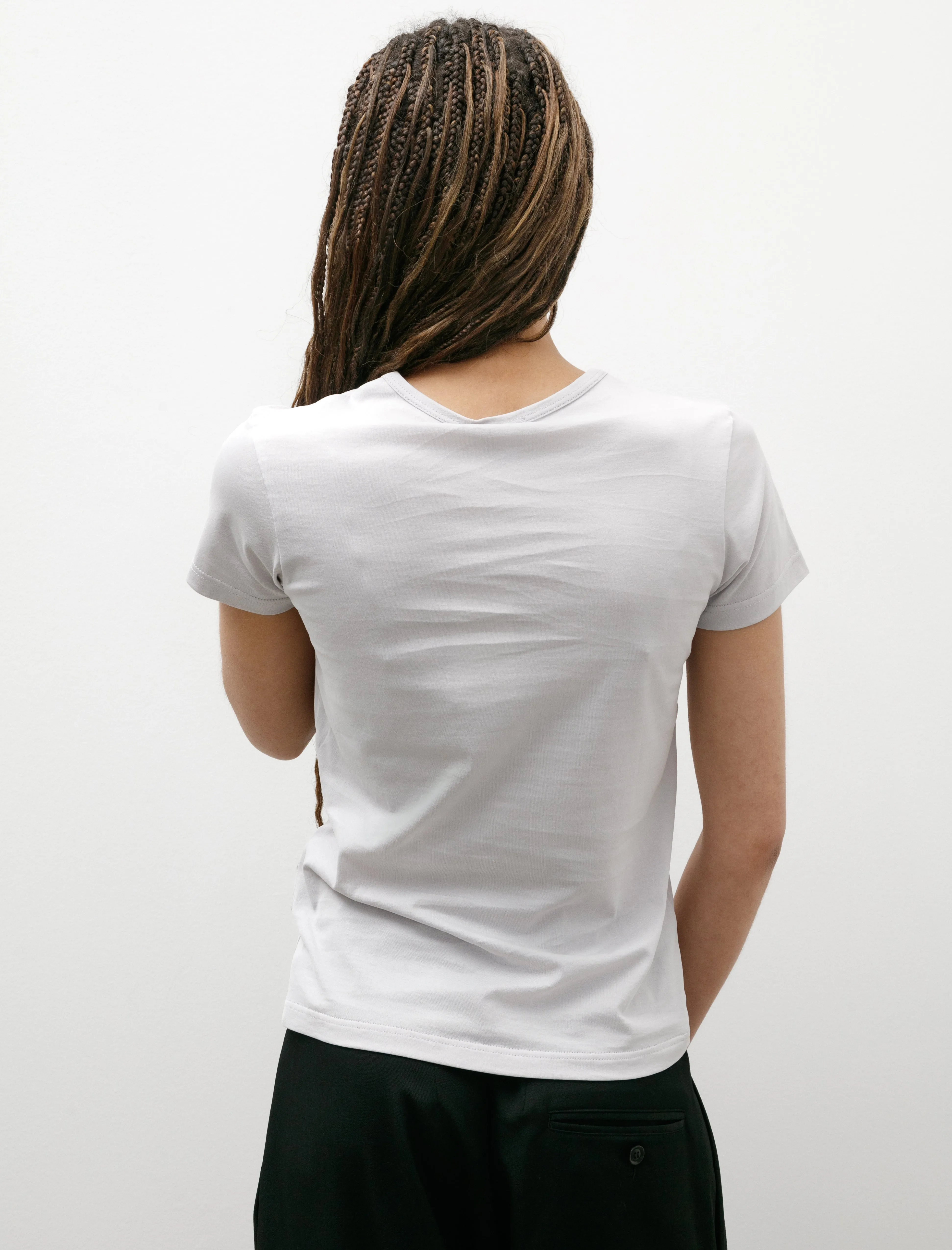 Crew Neck T-Shirt Smoke Light Layer
