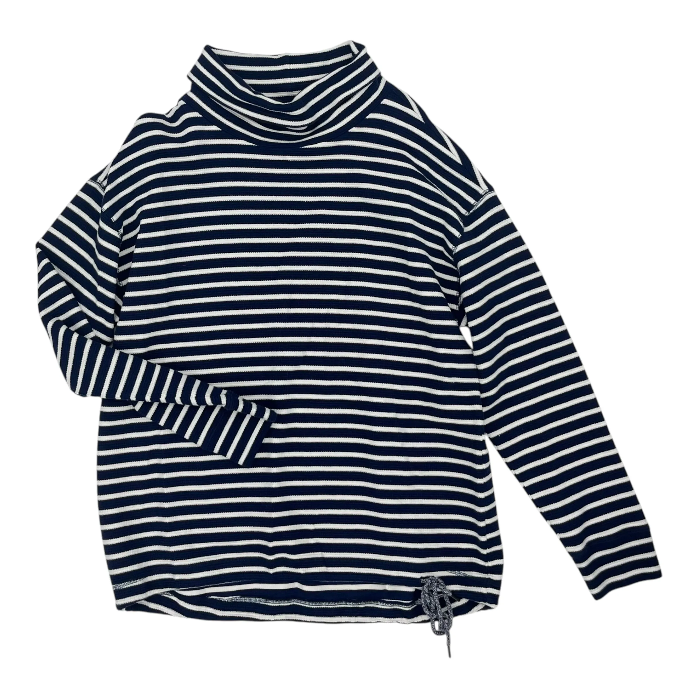 SWEATSHIRT COLLAR by LANDS END in BLUE & WHITE, Size:L LightweightInsulation Kid Play