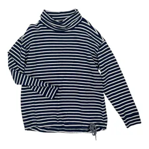 SWEATSHIRT COLLAR by LANDS END in BLUE & WHITE, Size:L LightweightInsulation Kid Play