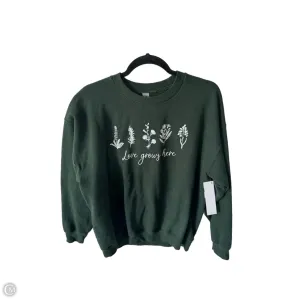 Sweatshirt Crewneck By Gildan In Green, Size: L HighDensity Weave