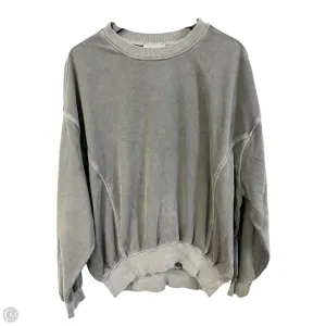 Classic Mode Active Gear Sweatshirt Crewneck By Zenana Outfitters In Grey, Size: L