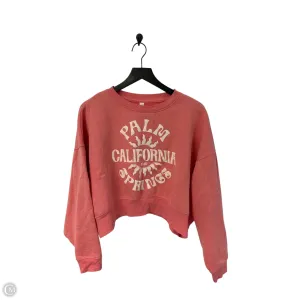 Sweatshirt Crewneck By Clothes Mentor In Pink, Size: L Raw Linen WaterResistant Coating