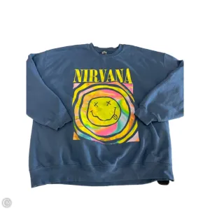 Sweatshirt Crewneck By Gildan In Blue, Size: Xl WeightlessLayeringPiece Soft Motion