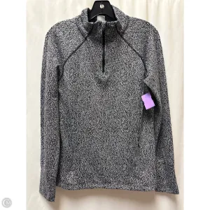 Athletic Sweatshirt Crewneck By Avia In Black & White, Size: M SustainableCertified