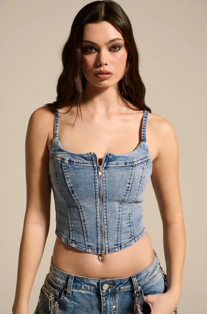 Modular Design Comfortable THE BEST ONE YET DENIM CORSET