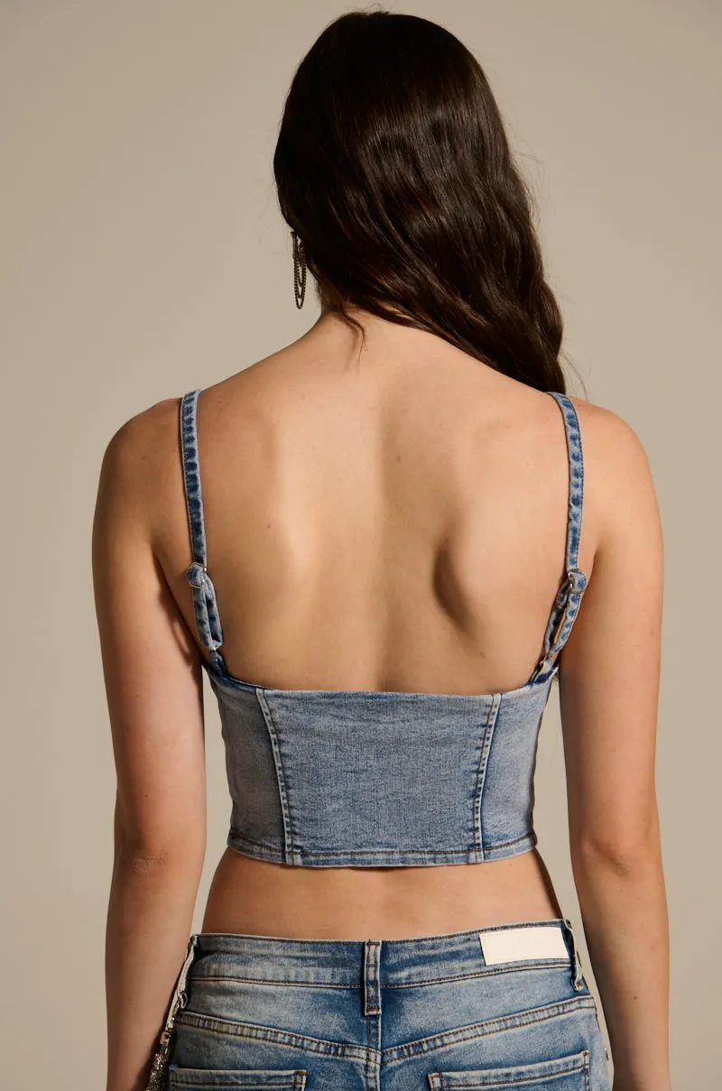 THE BEST ONE YET DENIM CORSET poor ventilation