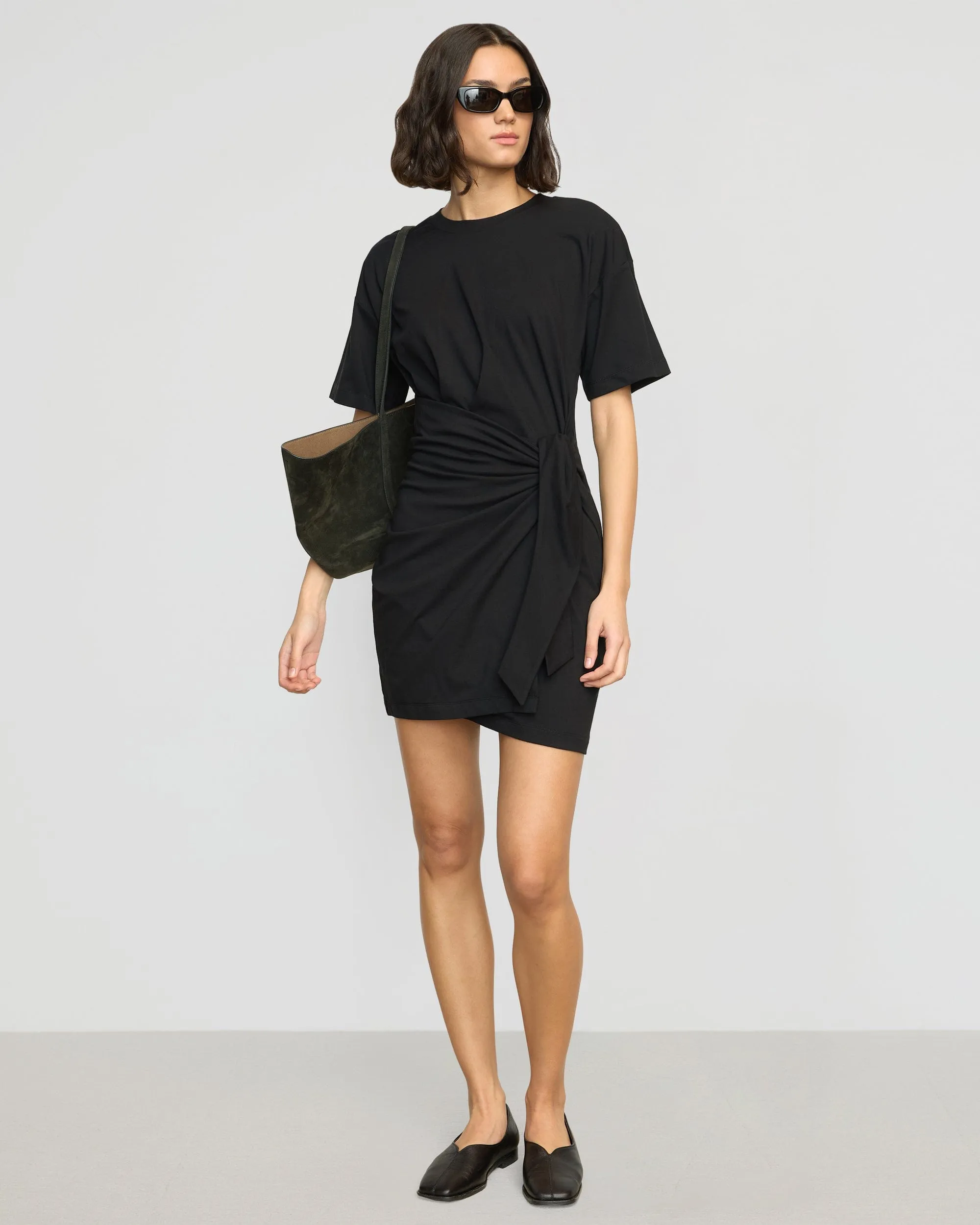 Art Core Fallon Organic Cotton T-Shirt Wrap Dress