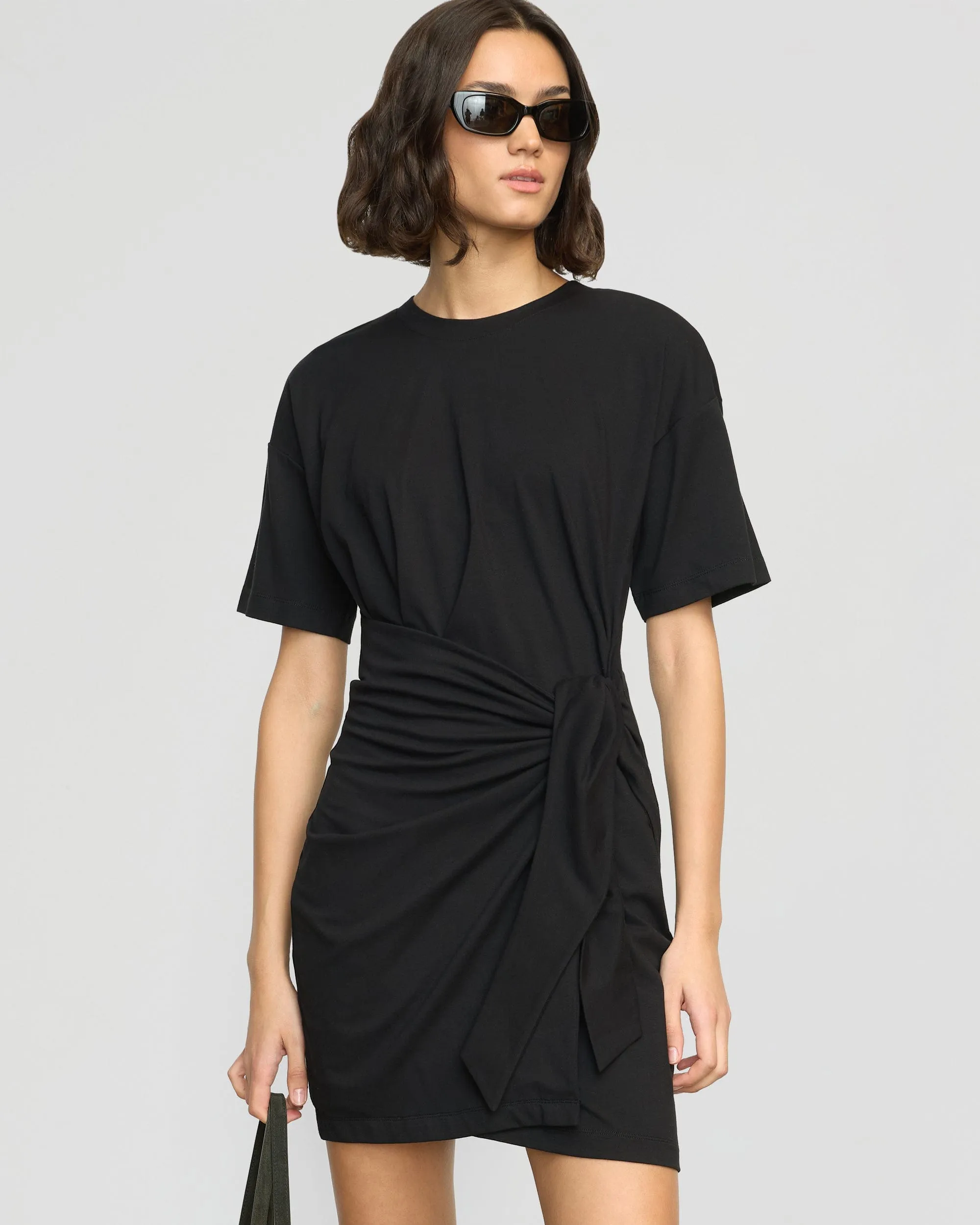 NonIrritatingSeams Fallon Organic Cotton T-Shirt Wrap Dress