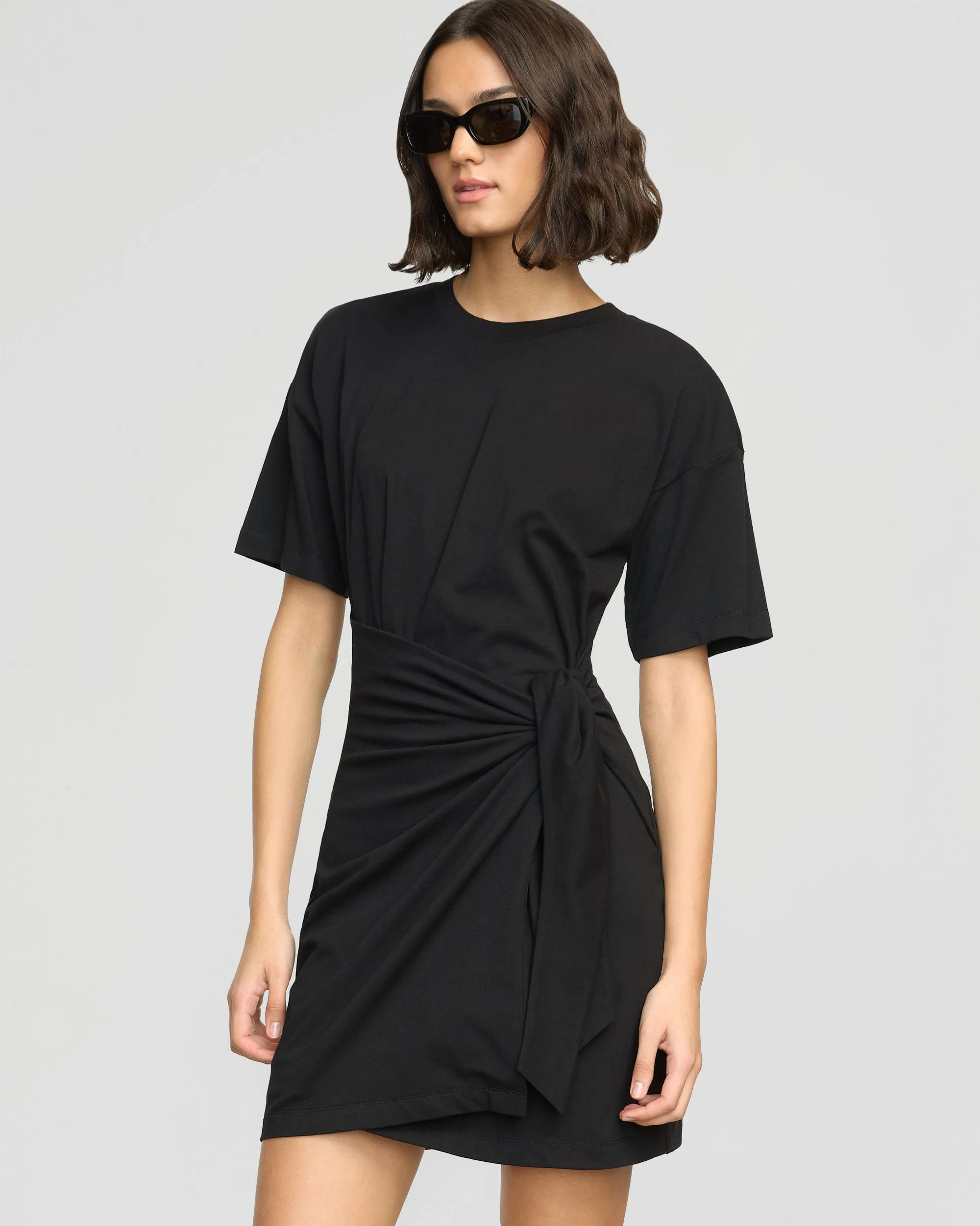 Fallon Organic Cotton T-Shirt Wrap Dress Sustain Glow