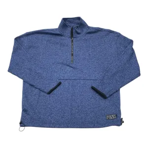 Placket Closure Athletic Sweatshirt Collar By Pink In Blue, Size:L