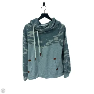 Light Sweatshirt Adjustable Fastenings Sweatshirt Collar By Bibi In Camouflage Print, Size: S
