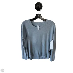 Polish Glow Adjustable drawstring Athletic Sweatshirt Crewneck By Athleta In Blue, Size: S