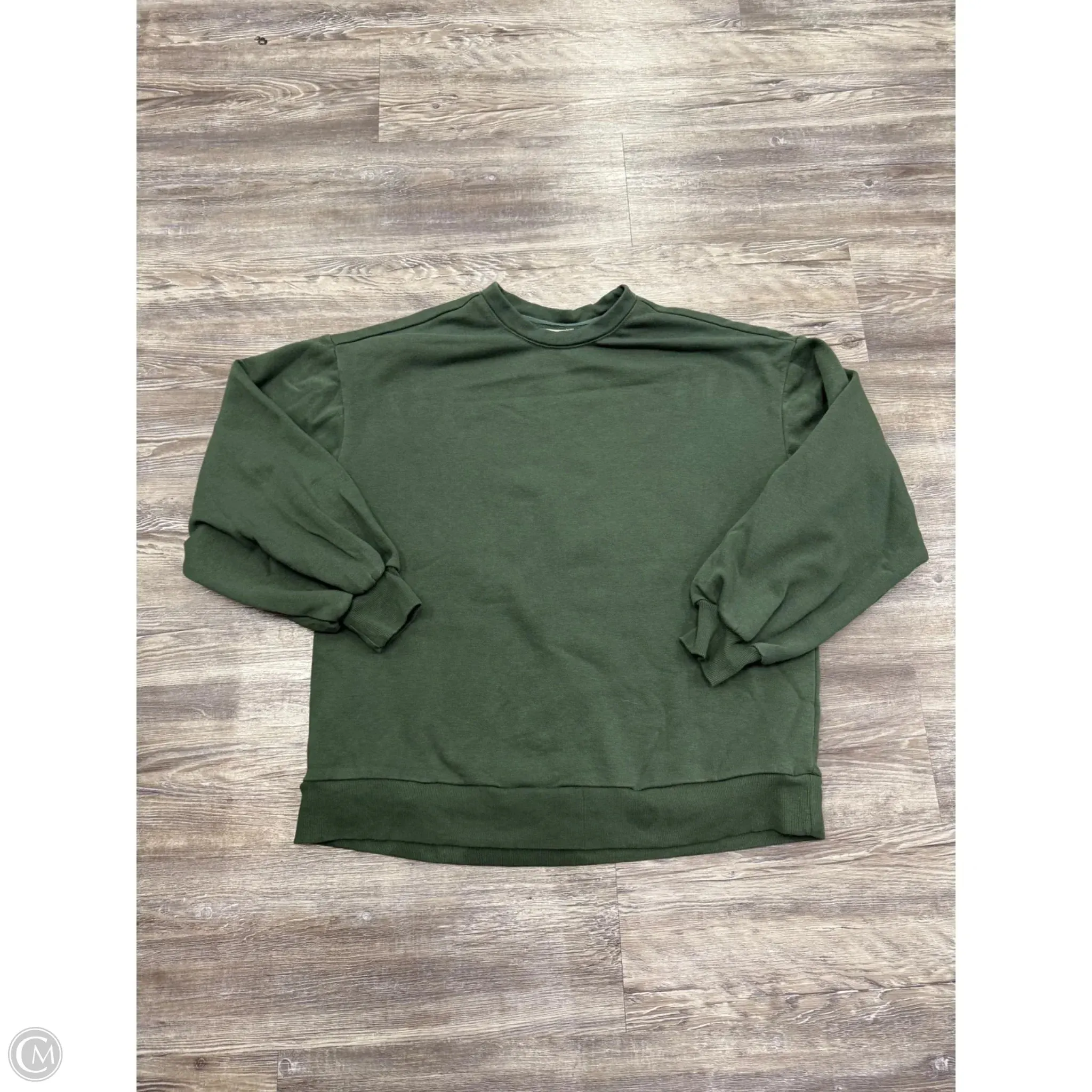 clean look Elegant Layer Sweatshirt Crewneck By Pilcro In Green, Size: Xs