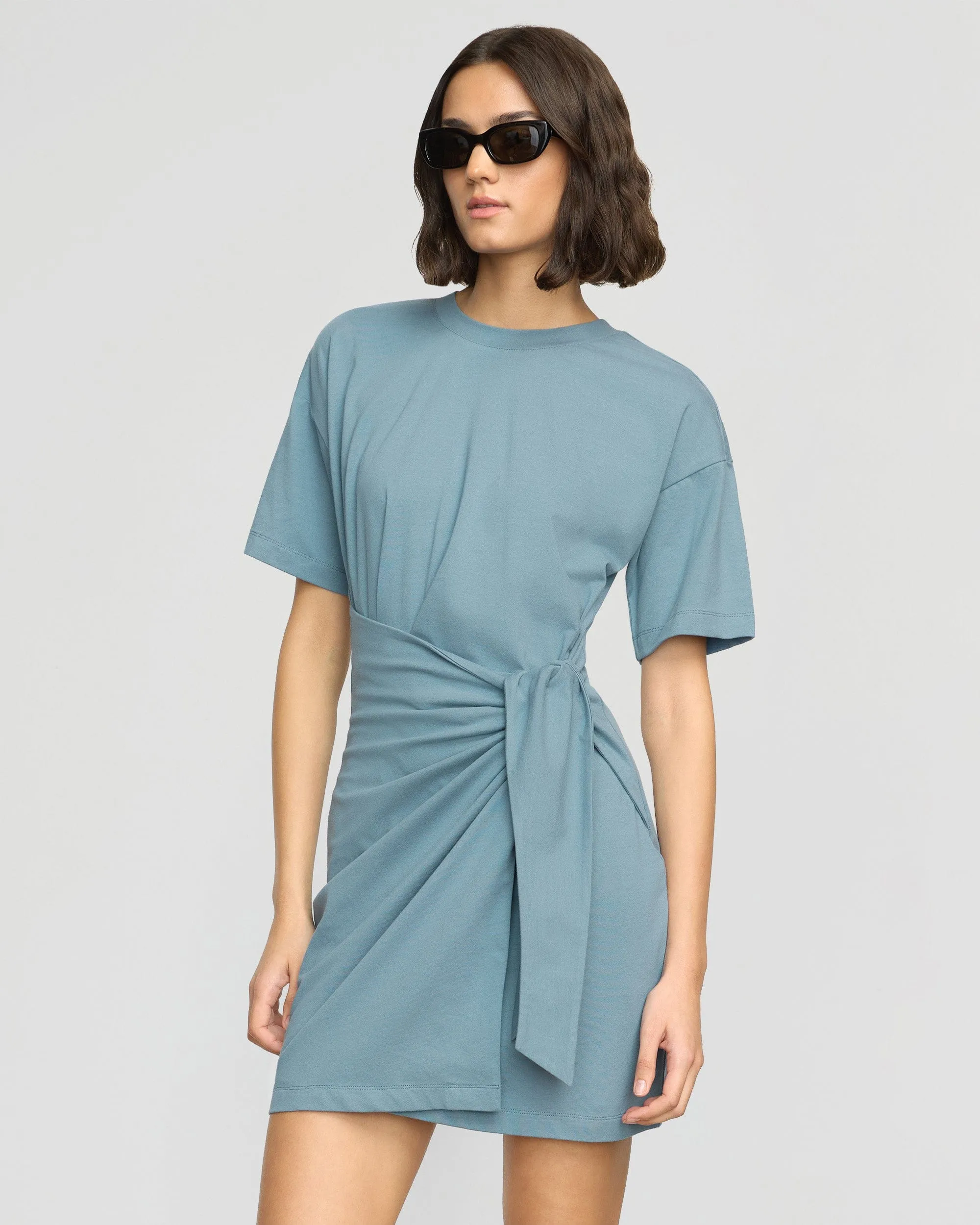 Premium Apparel Fallon Organic Cotton T-Shirt Wrap Dress
