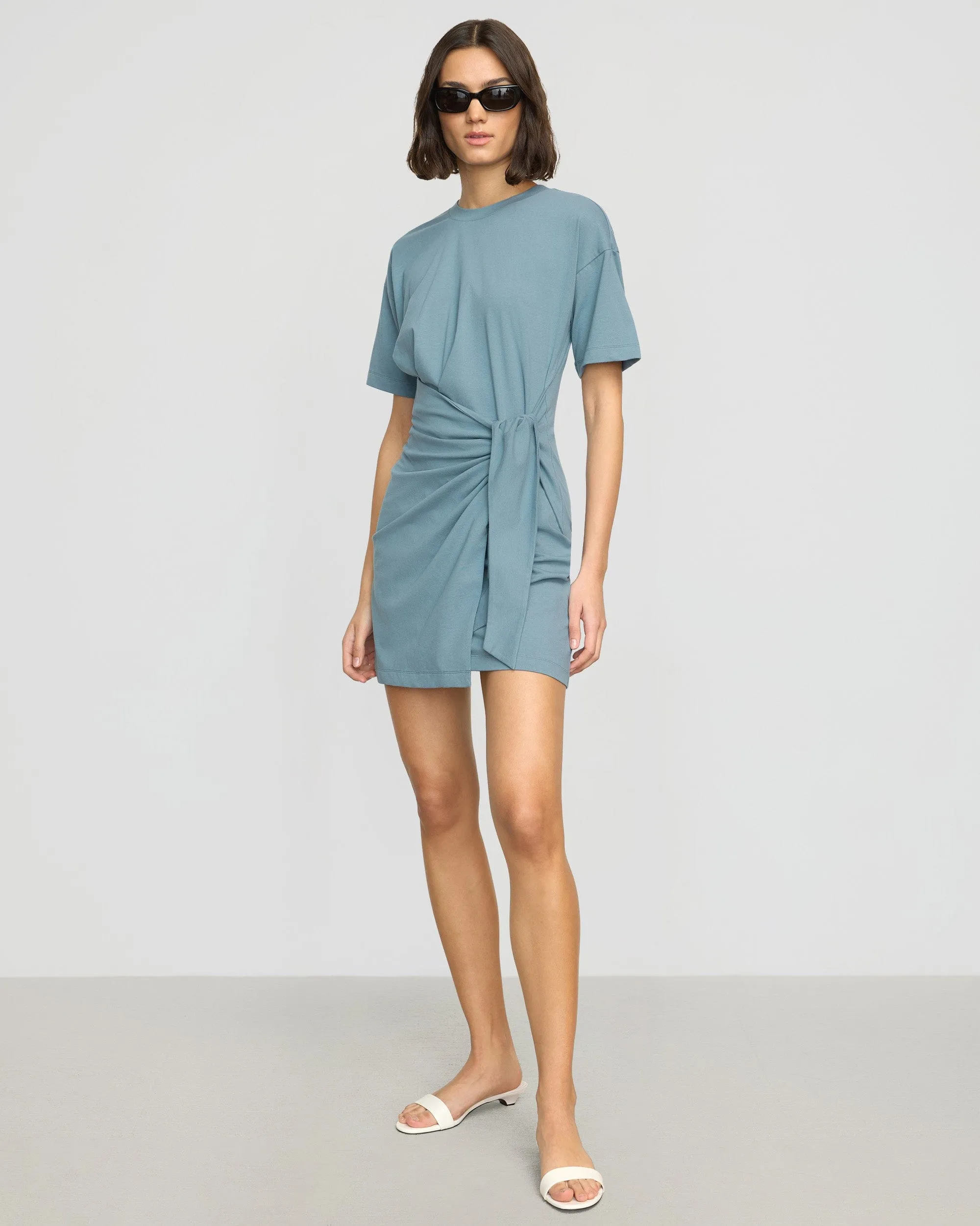 Ventilation Panels Fallon Organic Cotton T-Shirt Wrap Dress