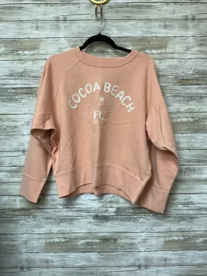 Slim Fit Jeans Sweatshirt Crewneck By J. Crew In Orange, Size:L