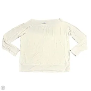 EcoFriendly Textiles Athletic Sweatshirt Crewneck By Athleta In Cream, Size: Xl