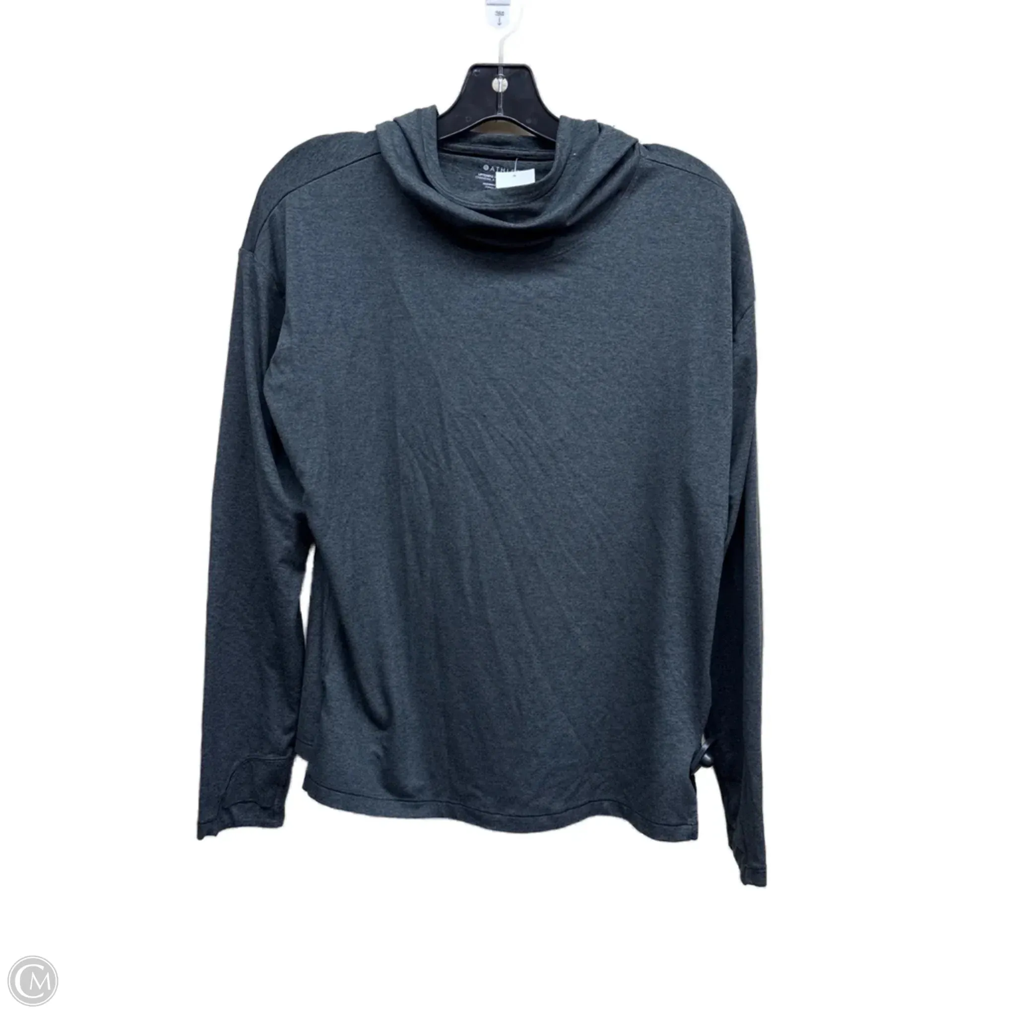 Athletic Sweatshirt Hoodie By Athleta In Grey, Size: M Late Breeze Weather Ready