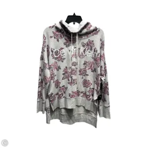 Sweatshirt Collar By Calvin Klein In Grey & Purple, Size: L Office Attire MinimalistDesign
