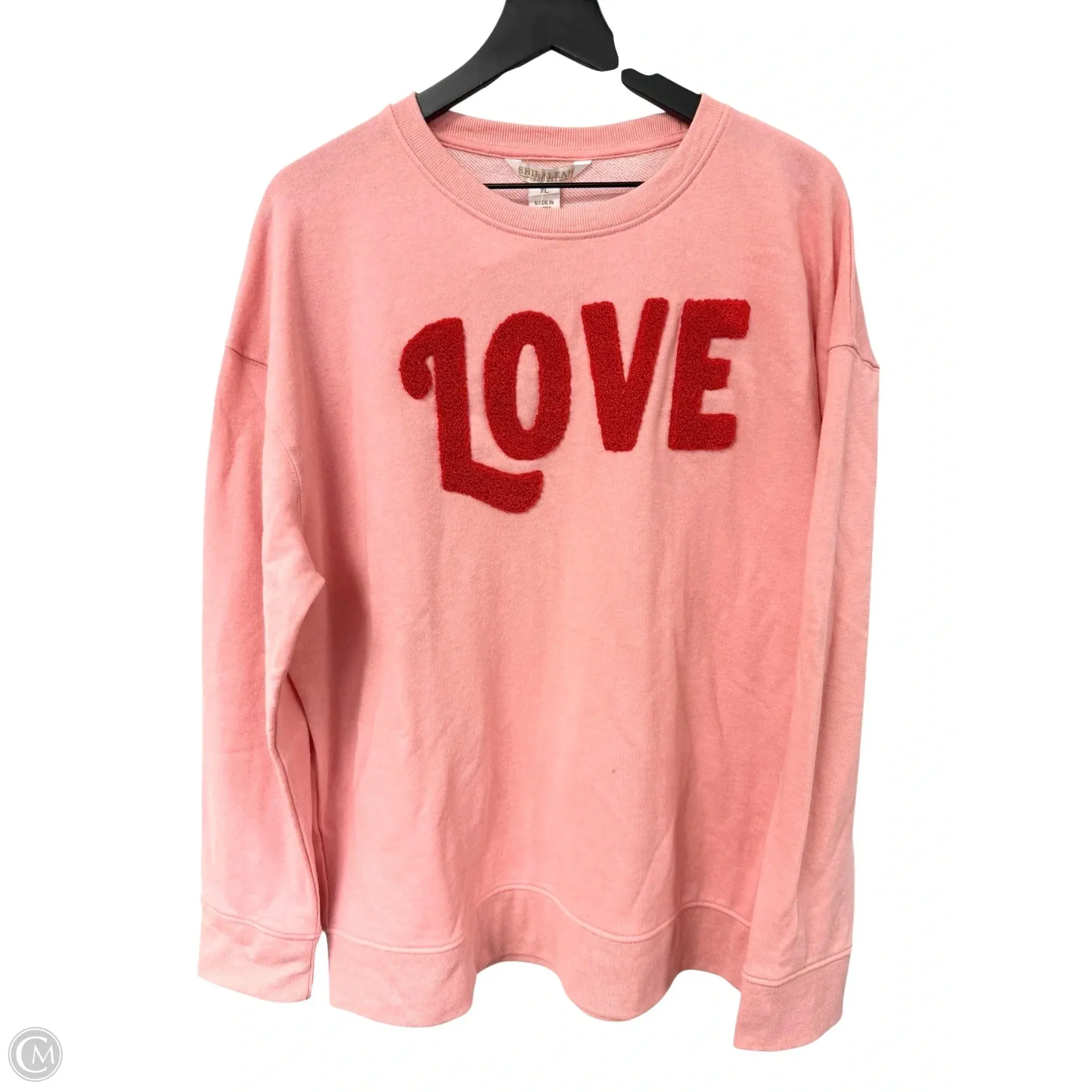 Sweatshirt Crewneck By Cme In Pink, Size: Xl Trendy Look Country Core
