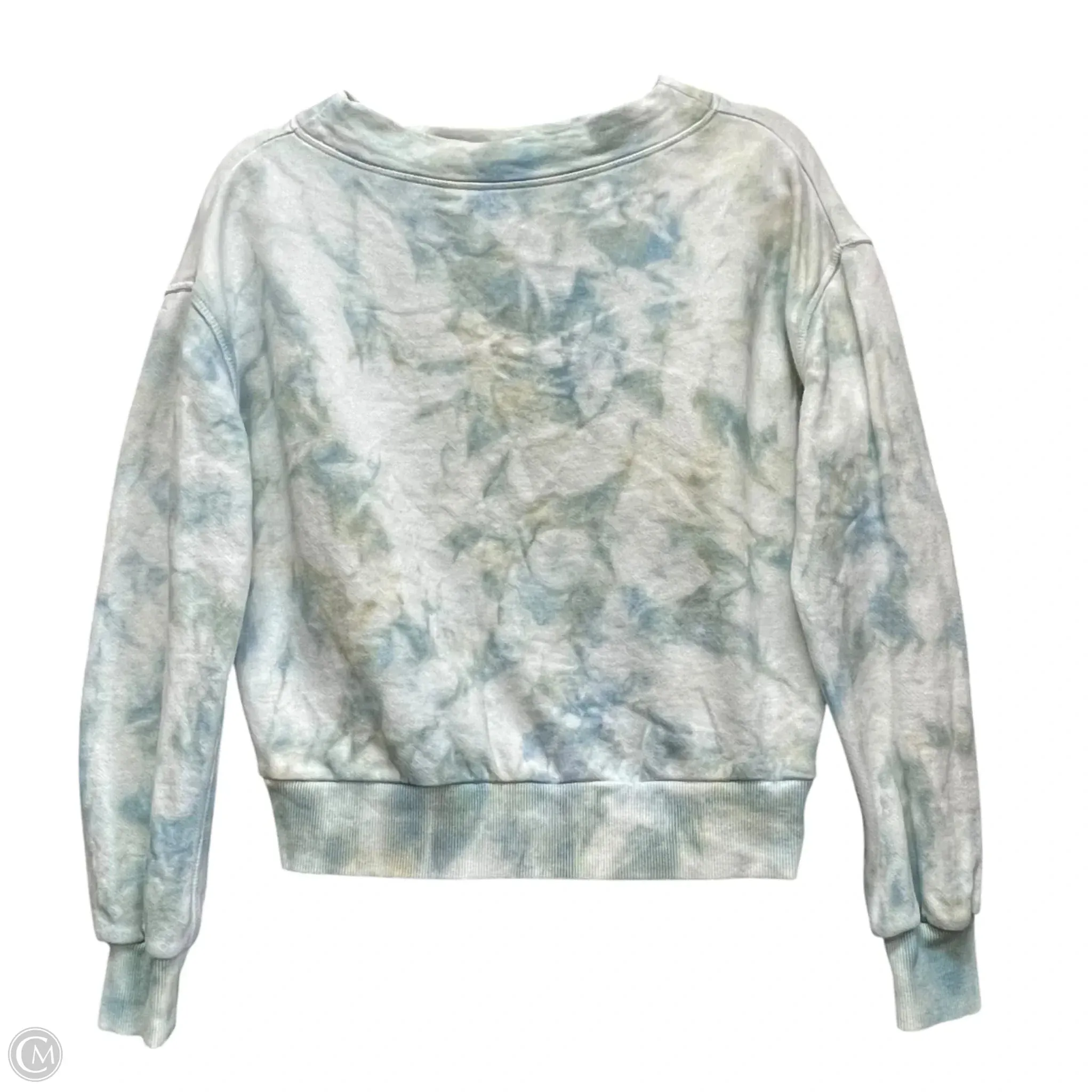 Sweatshirt Crewneck By Pilcro In Blue & Green, Size: S Sporty Look
