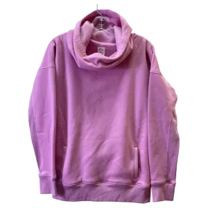 Antibacterial Treatment Layered Hem Details Sweatshirt Hoodie By Zyia In Pink, Size:M
