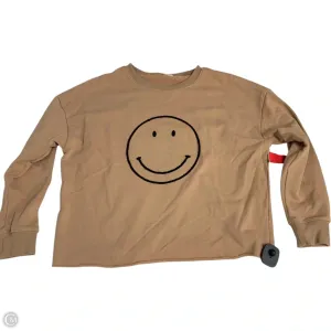 Sweatshirt Crewneck By Newbury Kustom In Tan, Size: S Fall Core Denim style