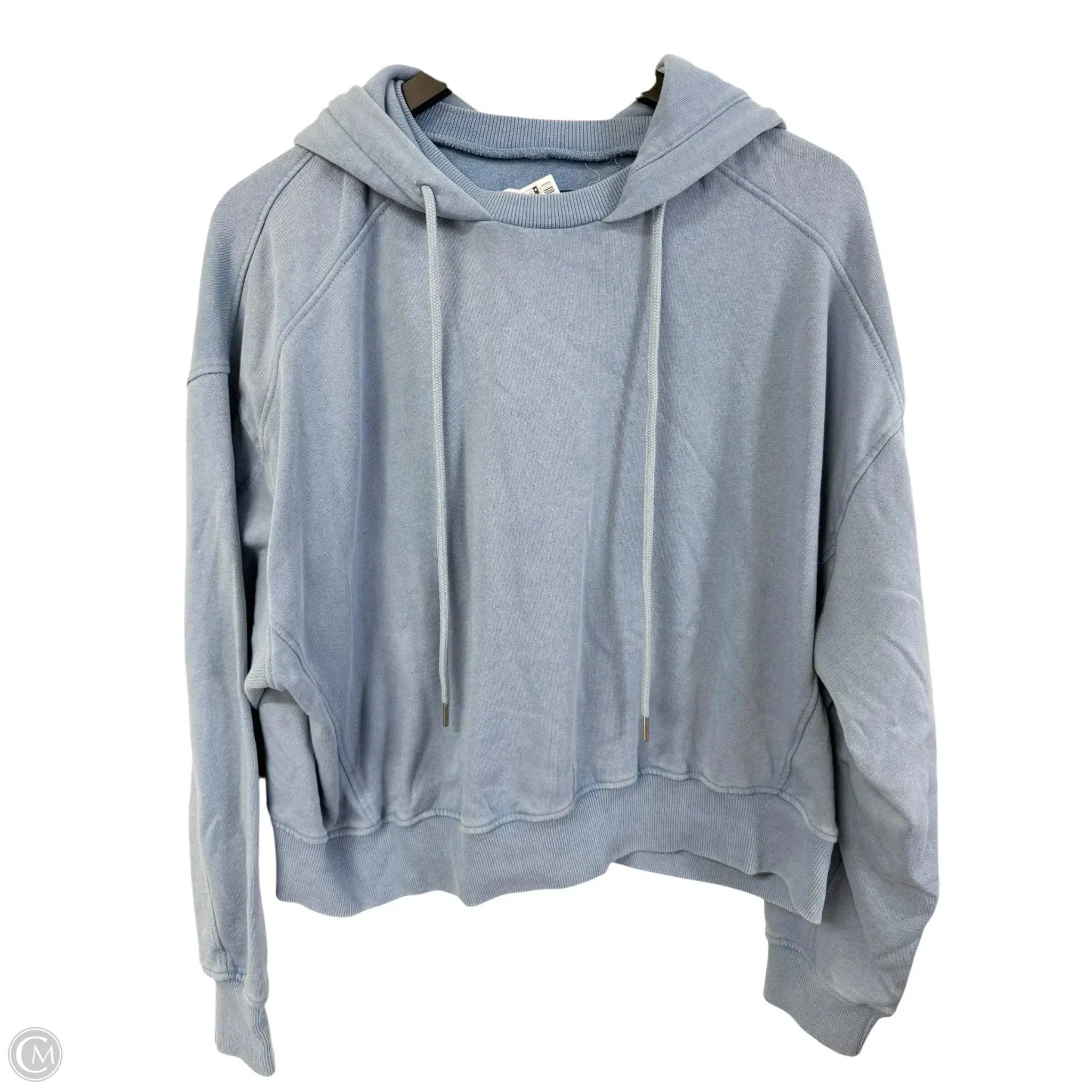 Sweatshirt Hoodie By Cmc In Blue, Size: L WrinkleFreeFabric TensionAdjustedWaistband