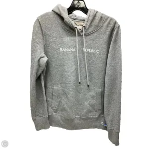 Sweatshirt Hoodie By Banana Republic In Grey, Size: M EcoFriendlyDye HypoallergenicTextile
