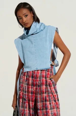 MY BEST SELF SLEEVELESS STATEMENT TOP low end