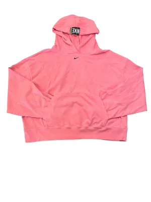 Sweatshirt Hoodie By Nike In Pink, Size:M Comfortable Lounge