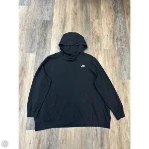 LayeredPaneling ChafeFree Design Athletic Sweatshirt Hoodie By Nike Apparel In Black, Size: 3x